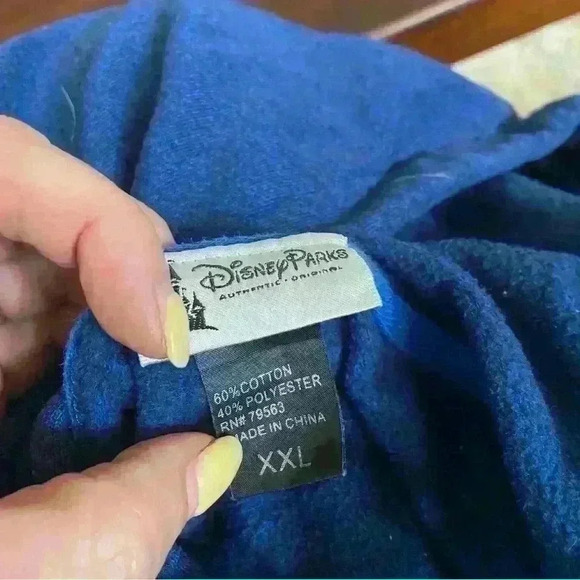 Disney Parks Official Mickey Mouse Hoodie Size XXL Blue Distressed Mickey - Picture 6 of 8